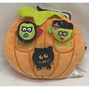 Target Novelty Rattle Halloween Pumpkin Frankenstein Cat Bat Plush Hanging Toy
